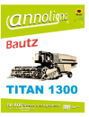 Bautz Mähdrescher Typ TITAN 1300 Bild Ersatzteilliste & Explosionszeichnungen - annoligno 600